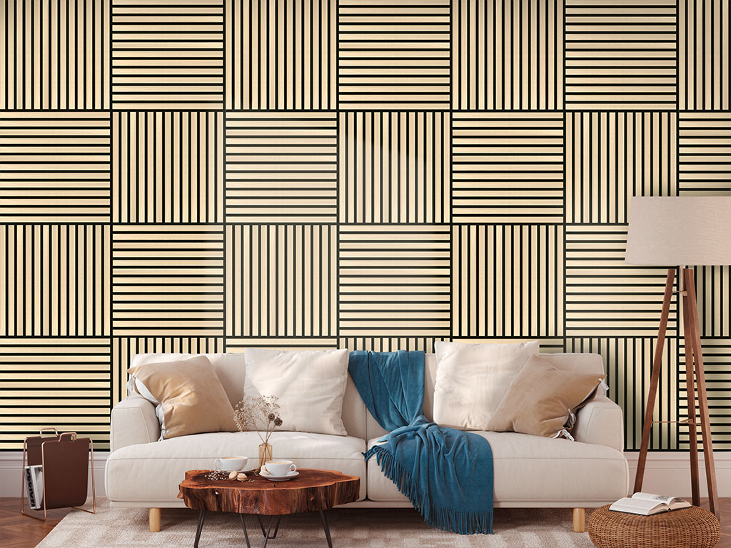 Wandpaneel 10018 Light Oak Furnier 52 x 52 cm
