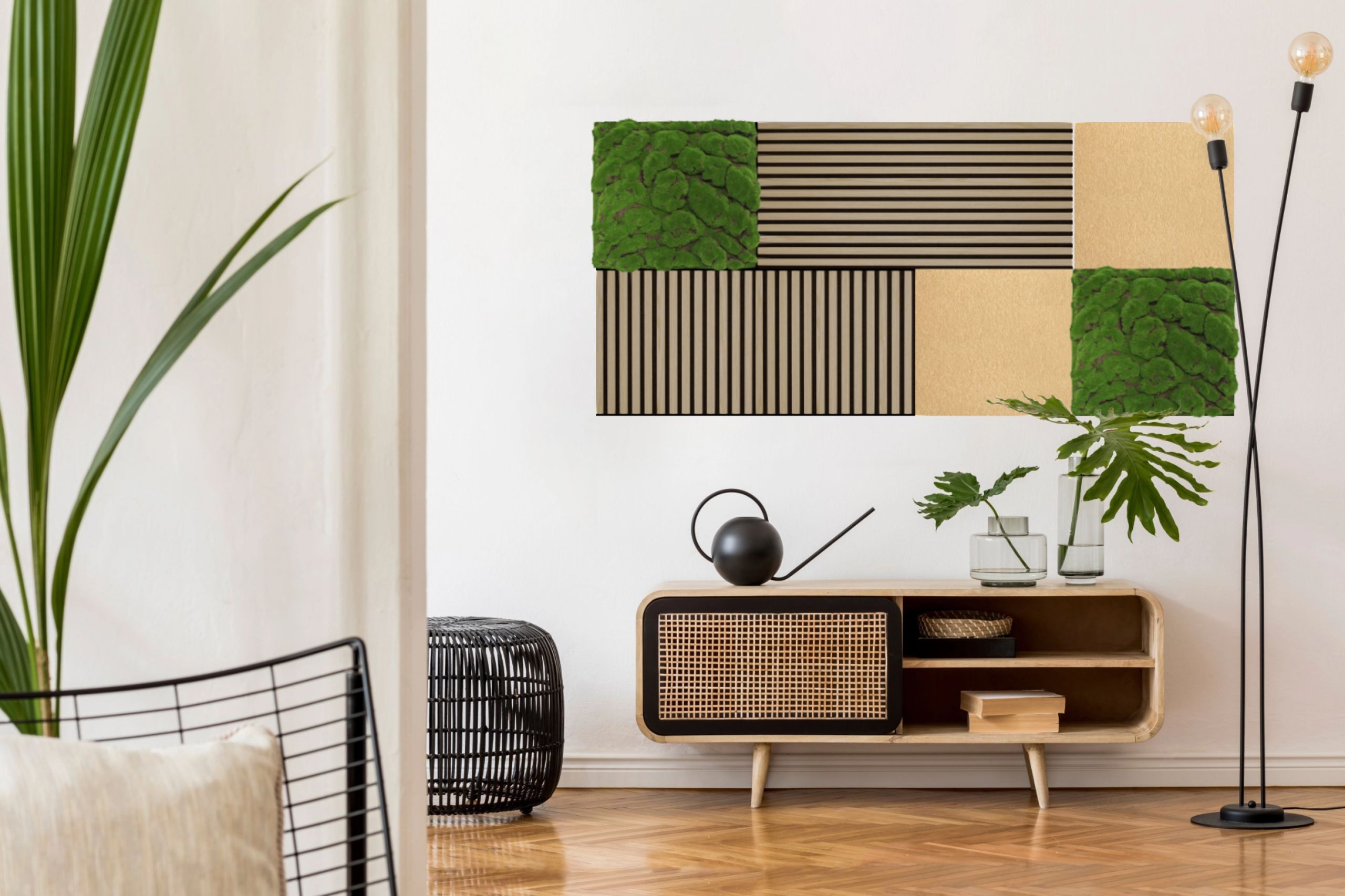 Wandpaneel Jangal Modular Wall 11109 forest green big bulk design moos 52 x 52 cm