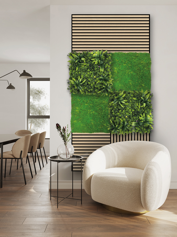 Wandpaneel Jangal Modular Wall 11118 tropical mixed flora 52 x 52 cm