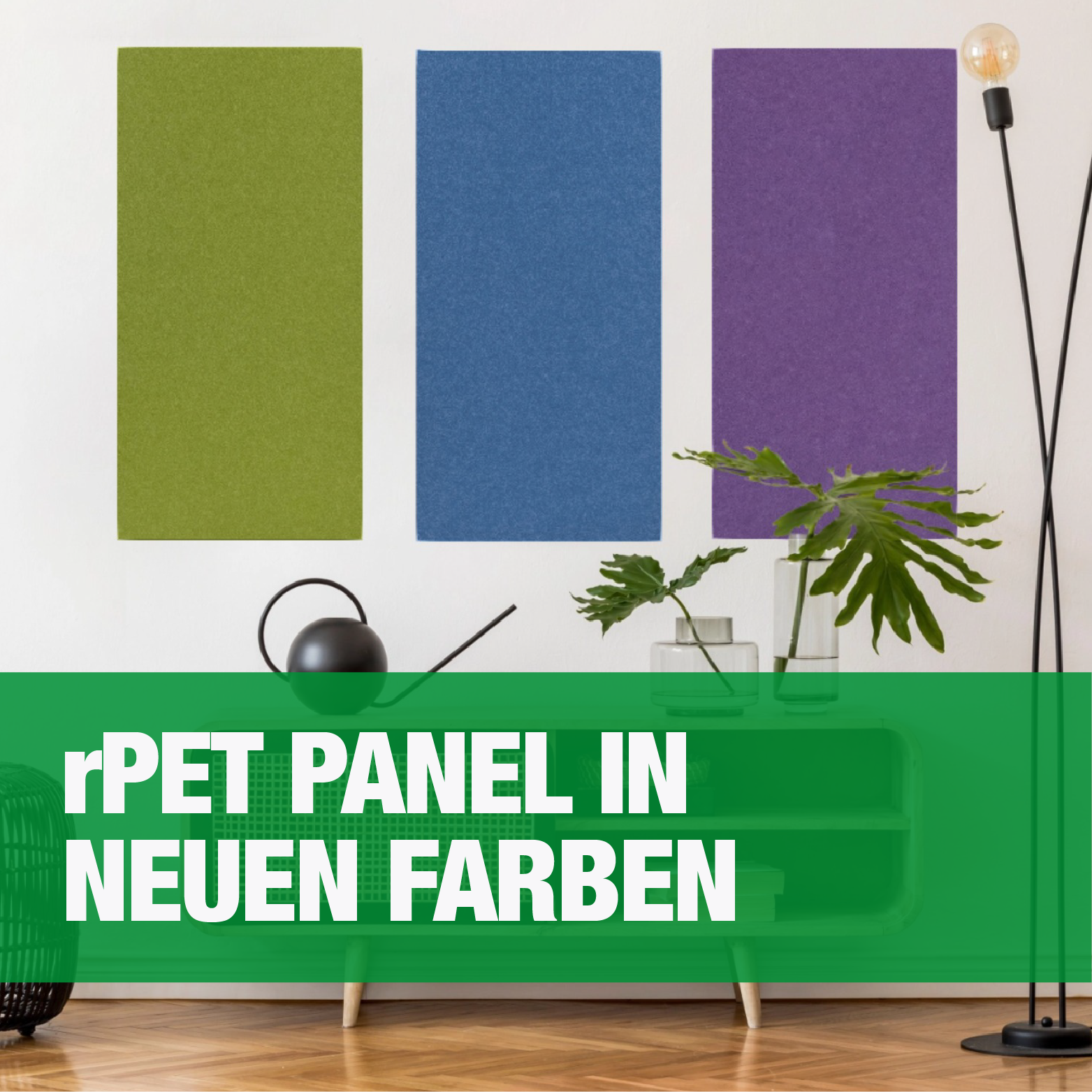 Noch mehr Gestaltungsspielraum für Ihre Wände: Neue Farben für unsere rPET Filz Acoustic Panels
