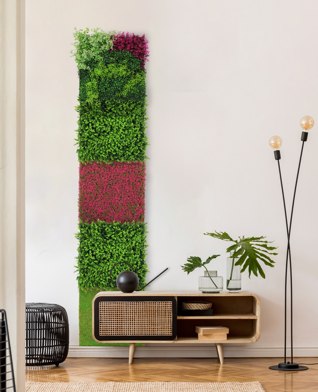 Wandpaneel Jangal Modular Wall 11112 Mixed Green Design Buxus 52 x 52 cm