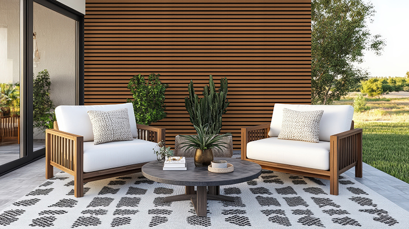 Wandpaneel 12002 Light Brown WPC Outdoor (2350x219x26mm)