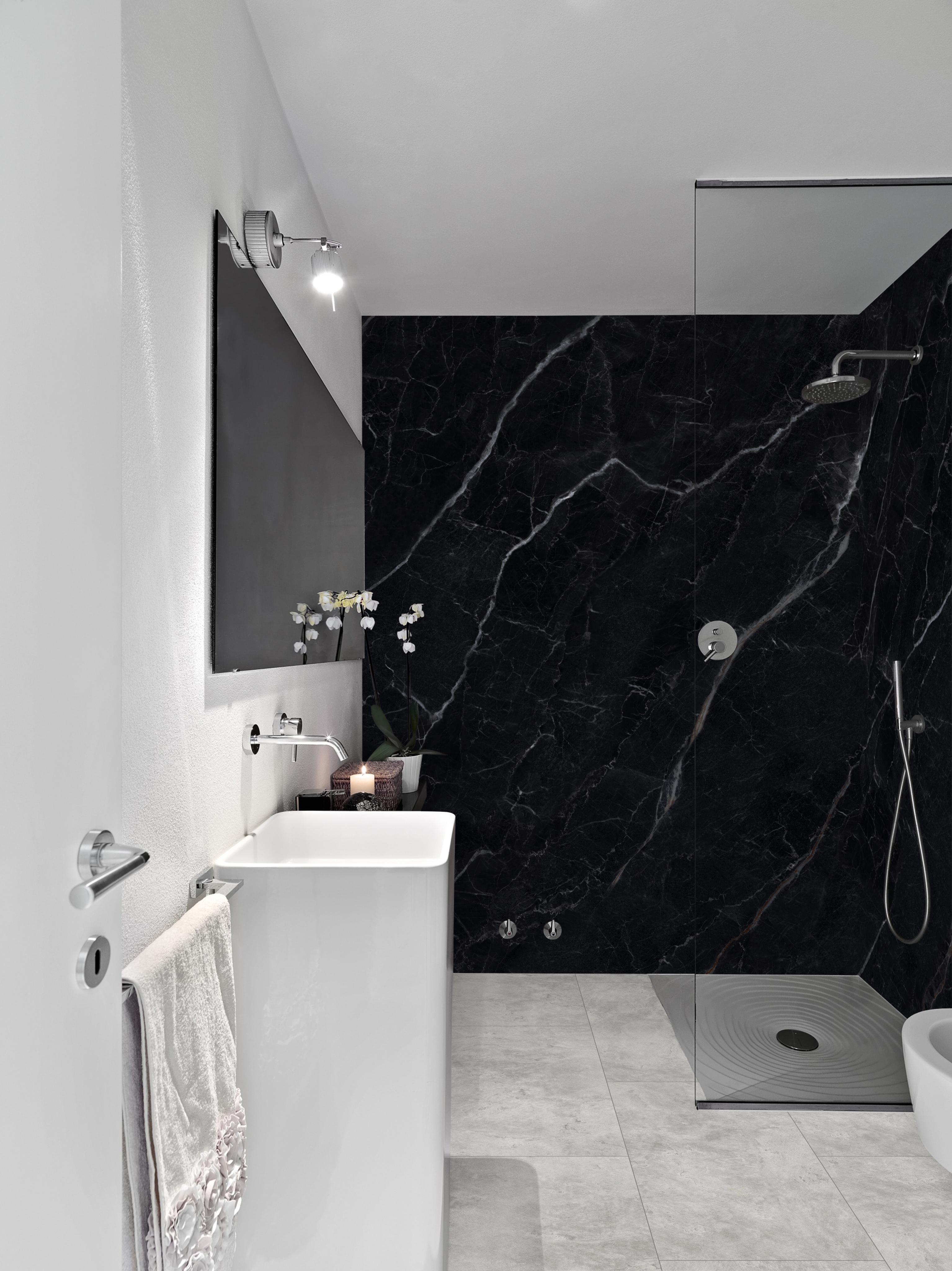 CHECK Smart Wall Tile 30004M Marmor Carrara-Blau (3050x1120x8mm)