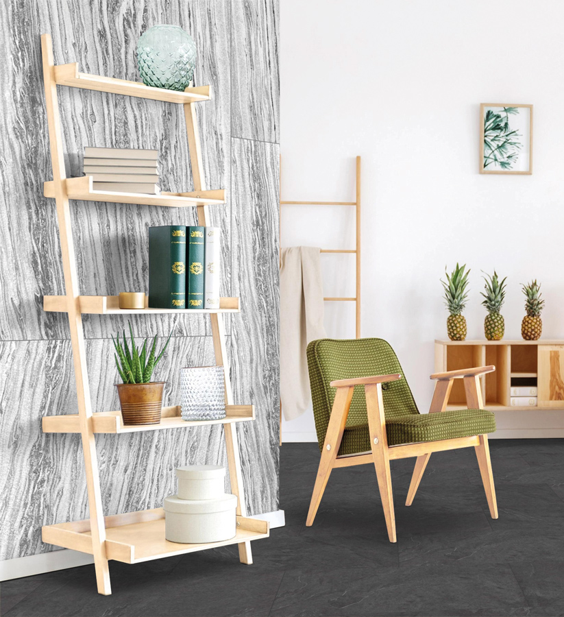 Wandpaneel Check real stone 20005 Polar Marmor 122 x 61 cm