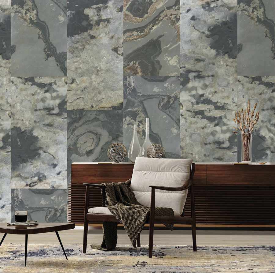 Wandpaneel Check real stone 20001 Patina Schiefer 122 x 61 cm