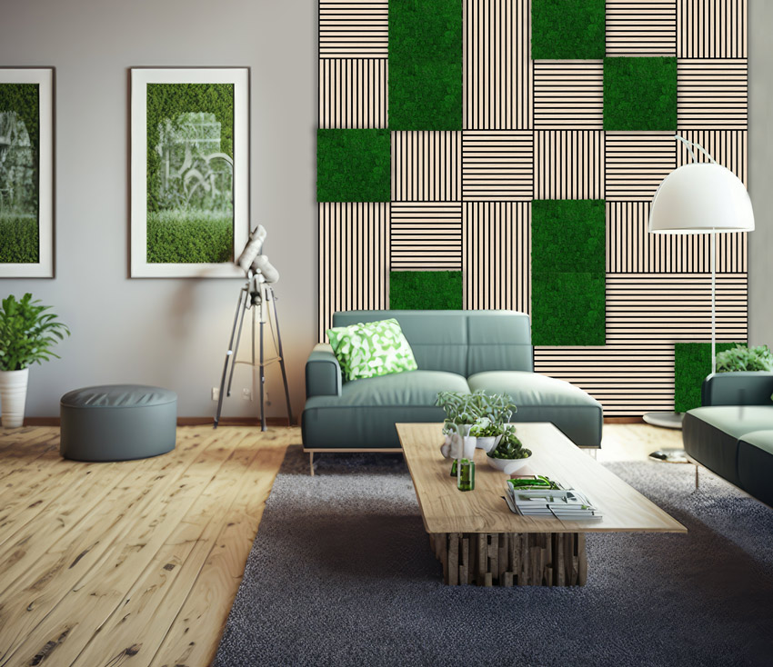 Wandpaneel Jangal Modular Wall 11100 Nature Green Moos 52 x 52 cm