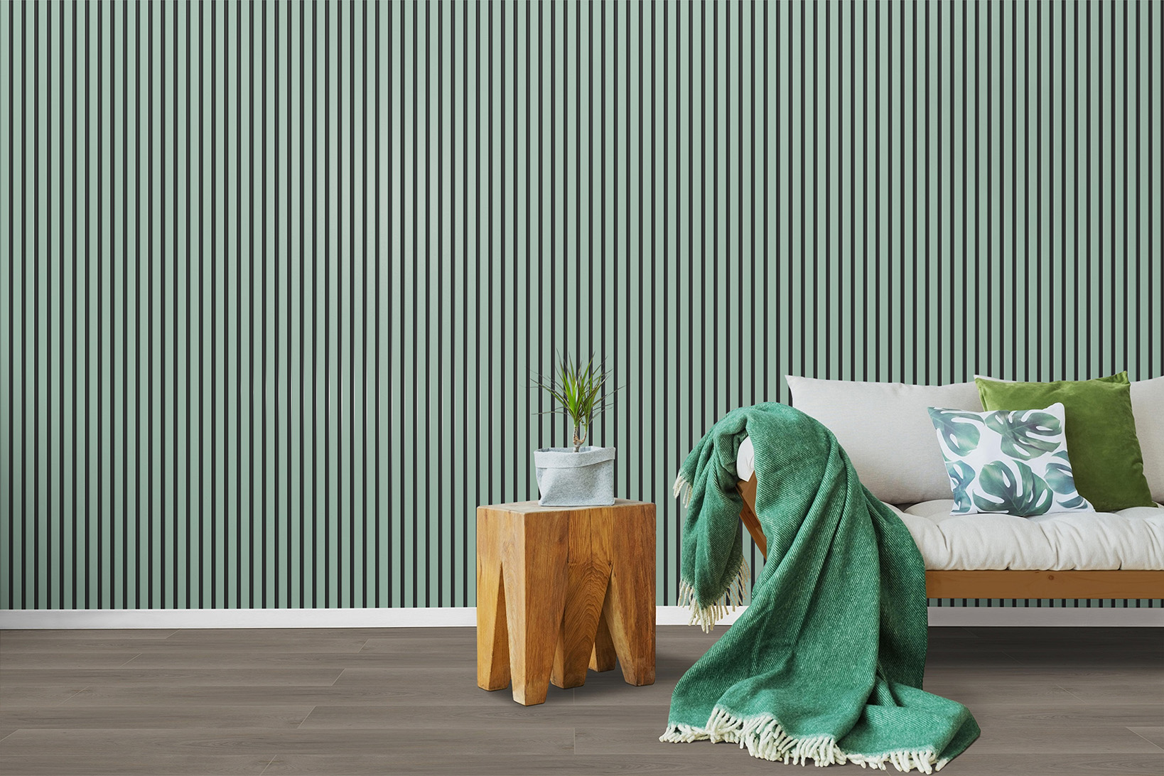 Wandpaneel 10037 Teal Blue Full Color 2600x600x17mm