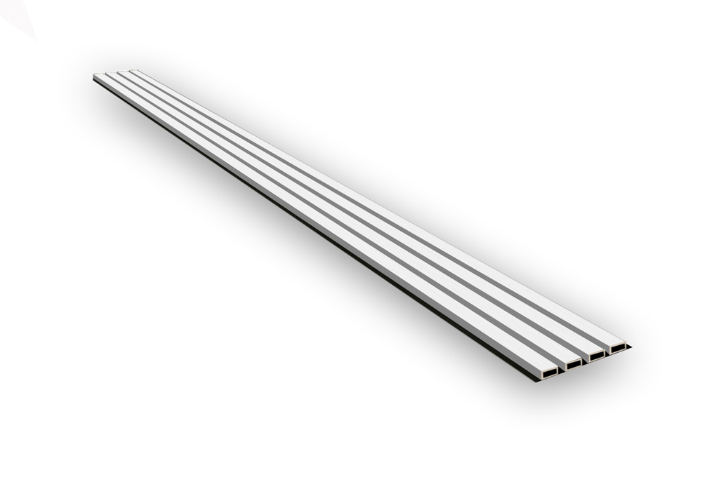 Wandpaneel 12000 White WPC Outdoor (2350x219x26mm)