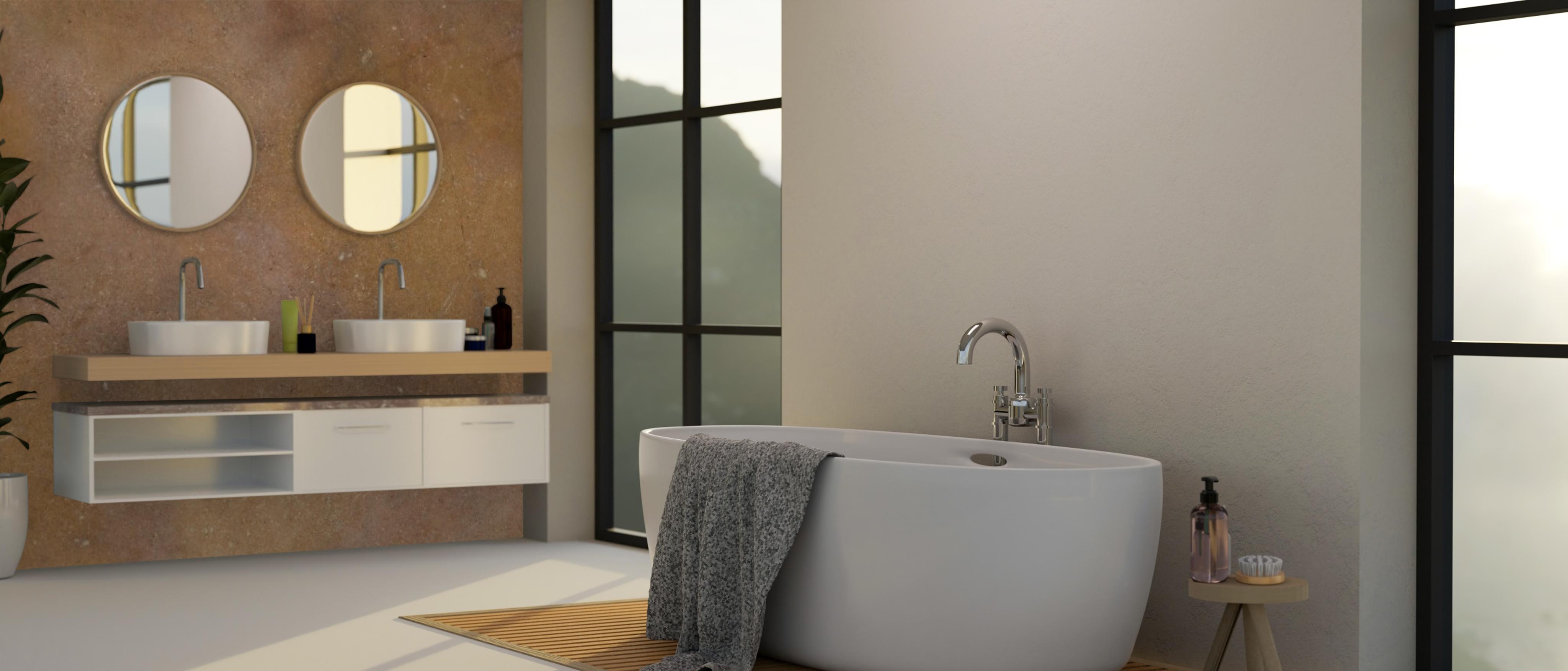 CHECK Smart Wall Tile 30000M Metall Rost-Bronze (3050x1120x8mm)